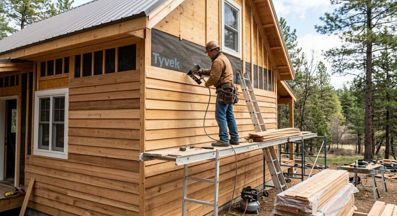 Wood Shake Siding Installation